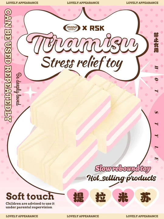 Mido x RSK Chocolate Strawberry Tiramisu Squishy