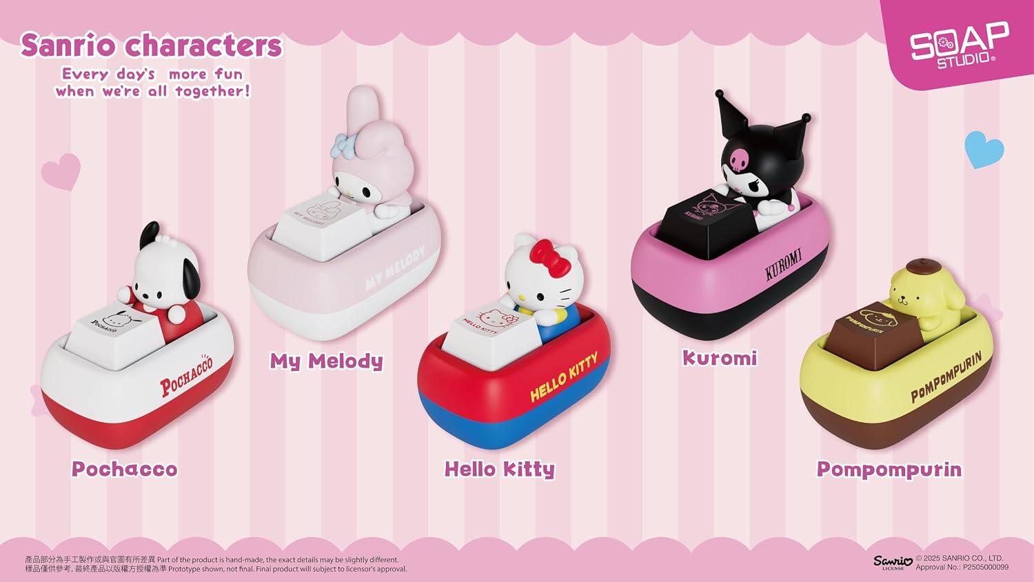 Sanrio x SOAP STUDIO Keycap Blind Box