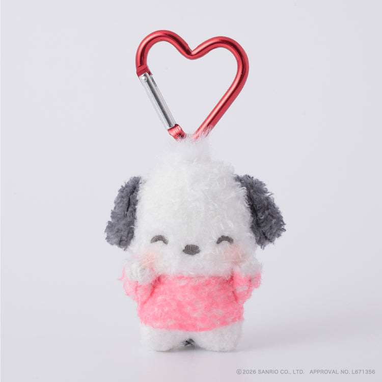 Pochacco "Cheek Squeeze" Mini Fuzzy Mascot Plush