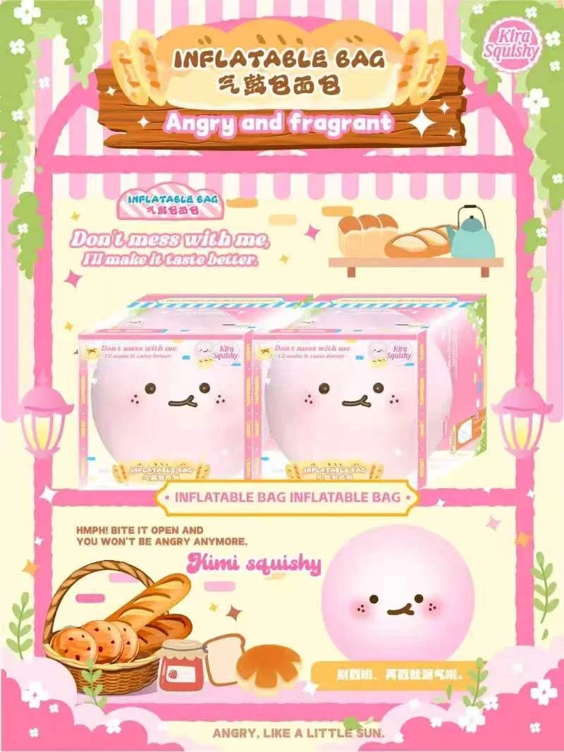 Lisa Kira Pink Face Bread Bun Squishy