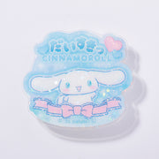 Cinnamoroll "I Love You Fluffy" Acrylic Clip Badge
