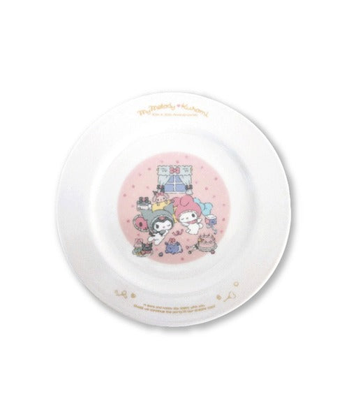 My Melody 50th Anniversary & Kuromi 20th Anniversary Plate [Pink]