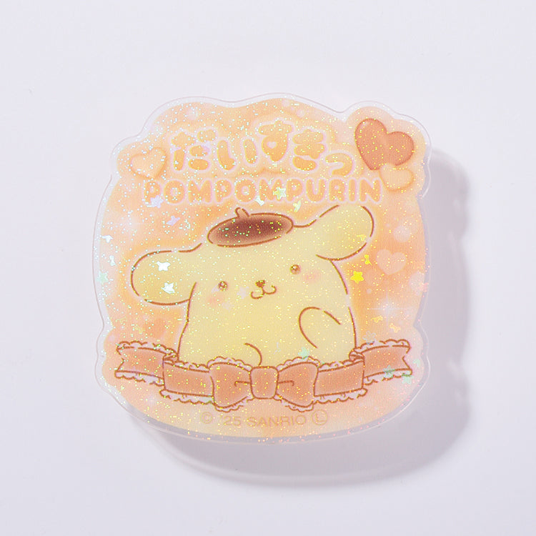 PomPomPurin "I Love You Fluffy" Acrylic Clip Badge