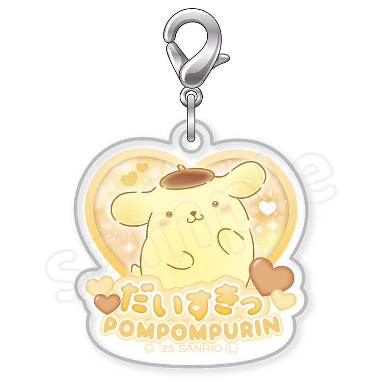 PomPomPurin "I Love You Fluffy" Acrylic Charm