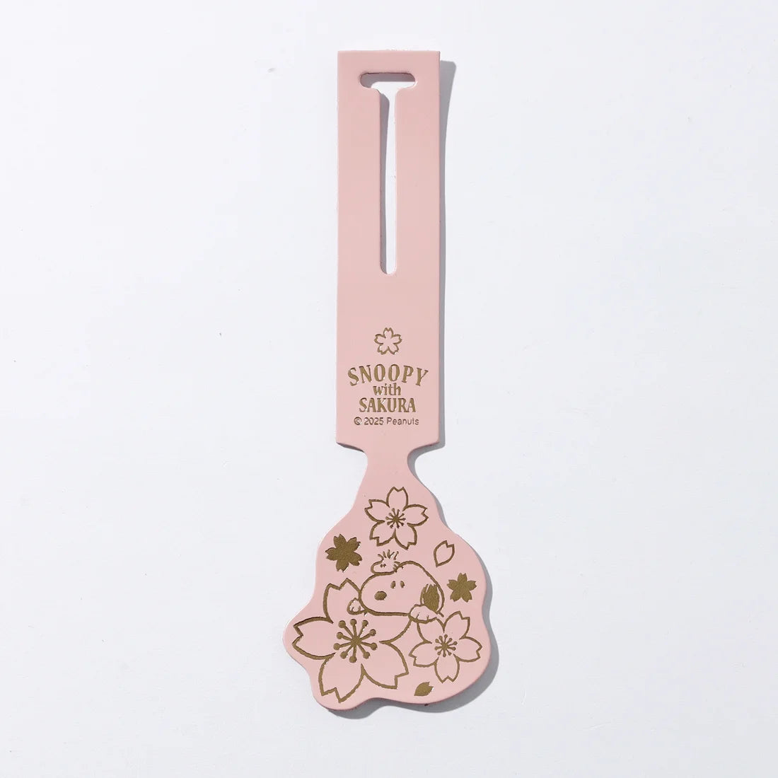 Snoopy Sakura Leather Luggage Tag