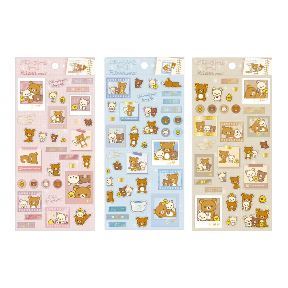 Rilakkuma Polaroid Sticker Sheet