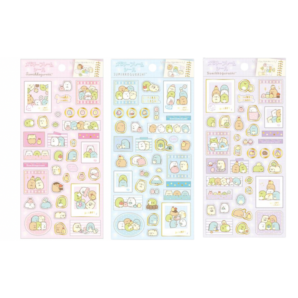 Sumikko Gurashi Polaroid Sticker Sheet