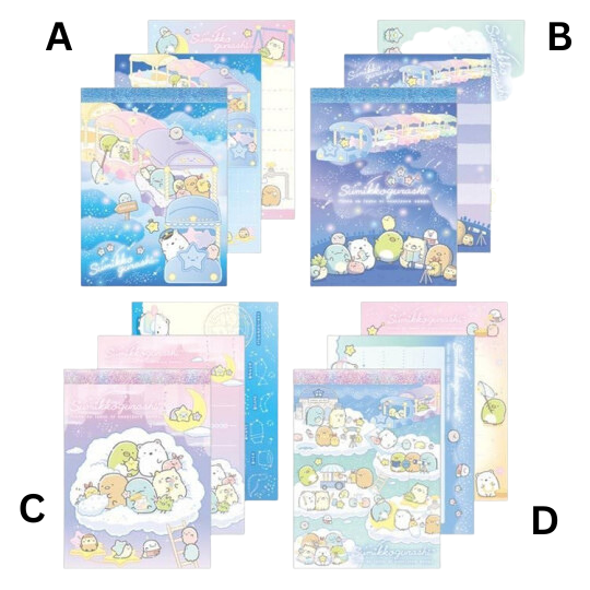 Sumikko Gurashi Night Park Mini Memo Pad Pink