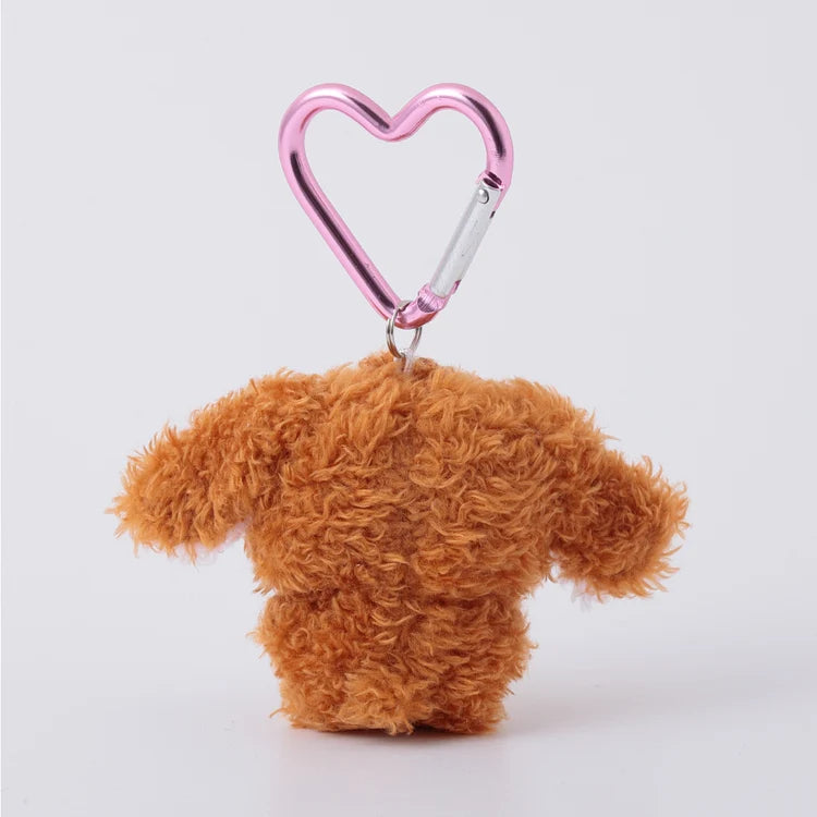 Sugarbunnies Mini Fuzzy Heart Carabiner Plush
