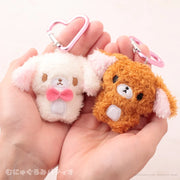 Sugarbunnies Mini Fuzzy Heart Carabiner Plush