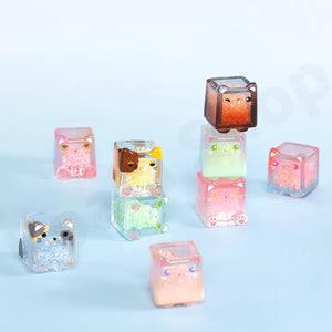 Square Cat Ice Cube Glow In The Dark Series Blind Bag