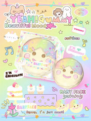Lisa Rainbow Baby Face Little Girl Squishy