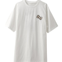 Hello Kitty 3L Cheetah Tunic Shirt [White]