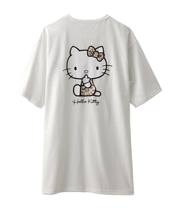 Hello Kitty 3L Cheetah Tunic Shirt [White]