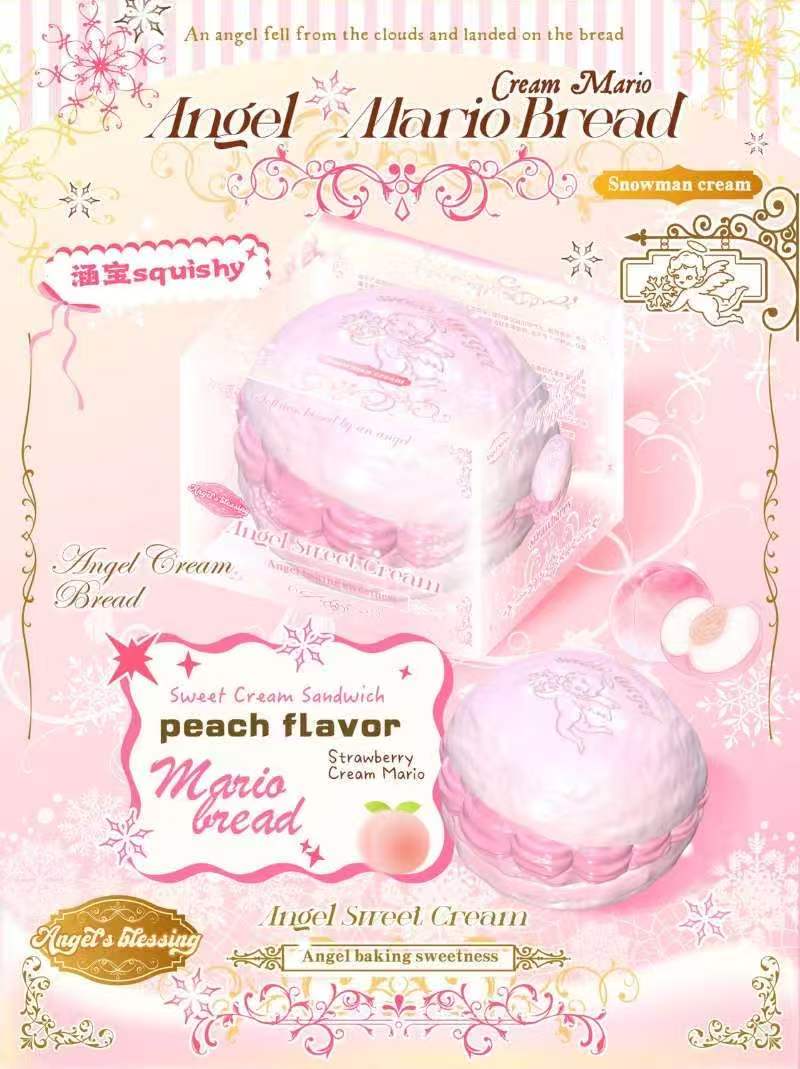 Lisa Peach Angel Mario Bread Squishy