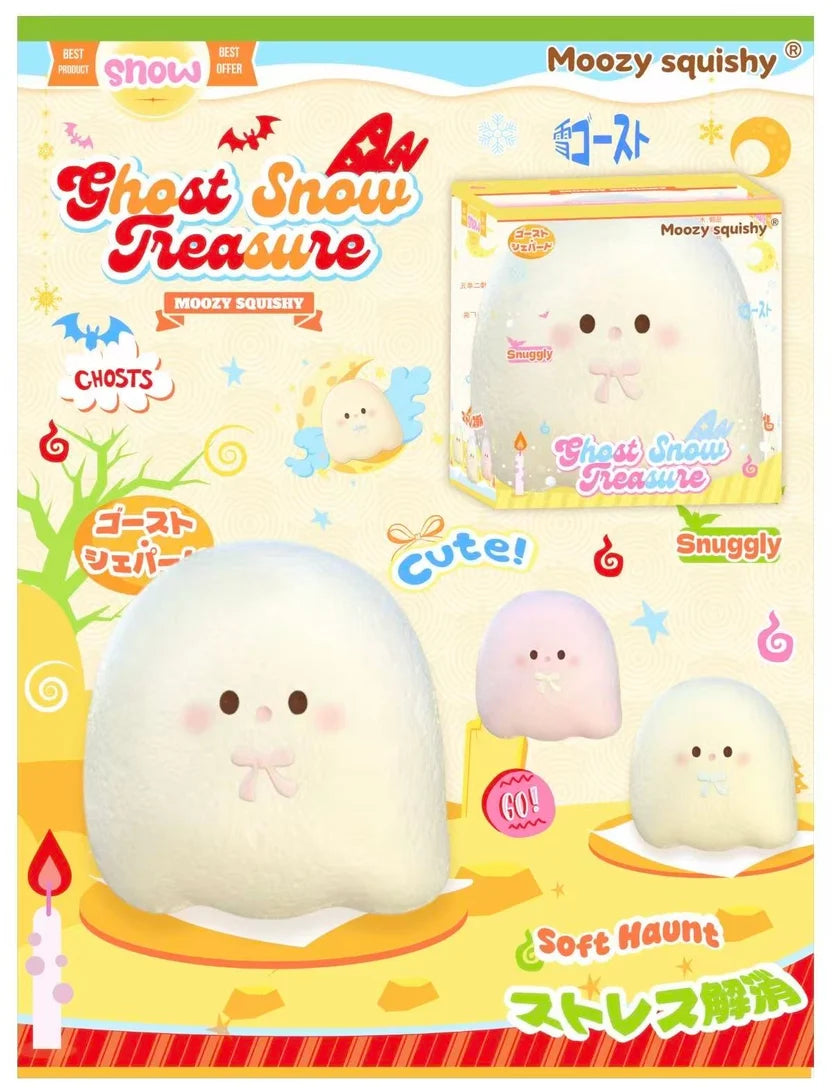 Moozy Ghost Snow Treasure Squishy