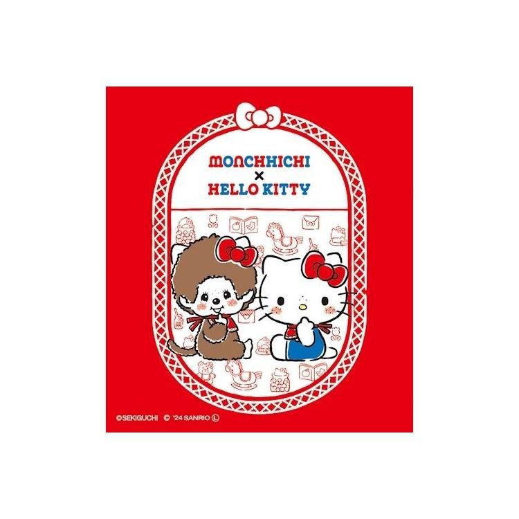 Monchhichi x Hello Kitty 50th Anniversary Sticker (Sitting)