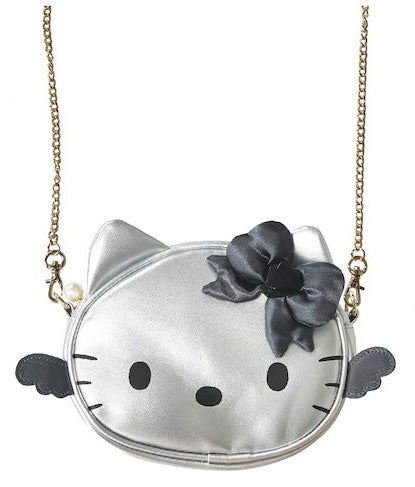 Hello Kitty Angel Face Chain Shoulder Bag [Silver]