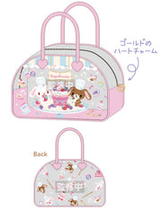 Sugarbunnies Clear Boston Bag - Pink
