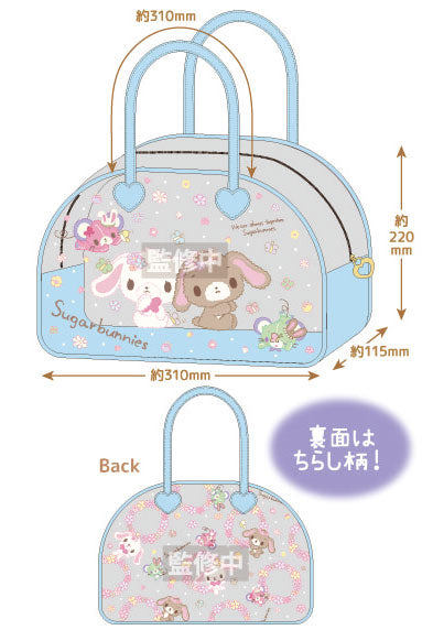 Sugarbunnies Clear Boston Bag - Blue