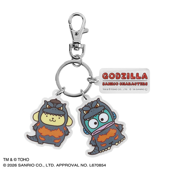 Godzilla x Sanrio Acrylic Keychain A