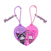 Kuromi & My Melody Puroland Exclusive Heart Keychain