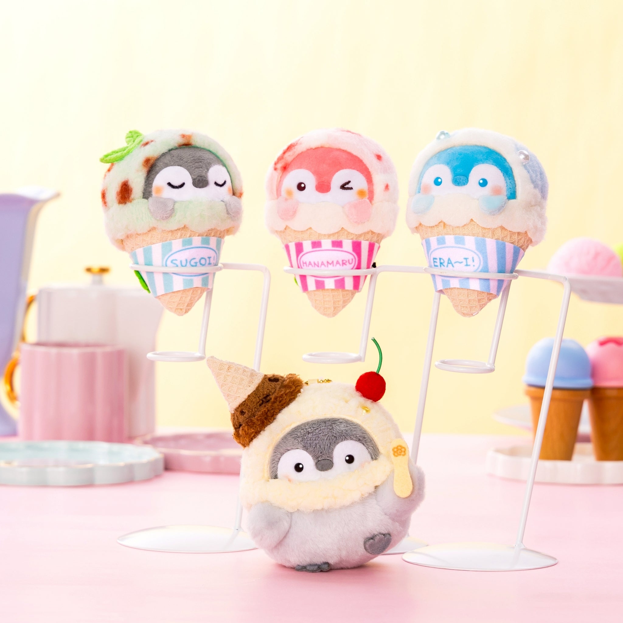 Koupenchan Cone Ice Cream "Chocolate Mint" Plush Mascot