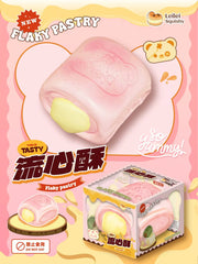Leilei Strawberry Custard Flaky Pastry Squishy