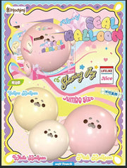 Hachimi Jumbo Seal Balloon Squishy Pink