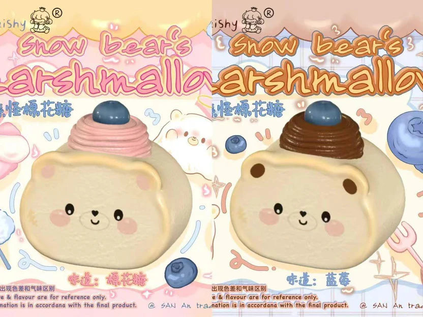 3An Snow Bear Marshmallow Squishy