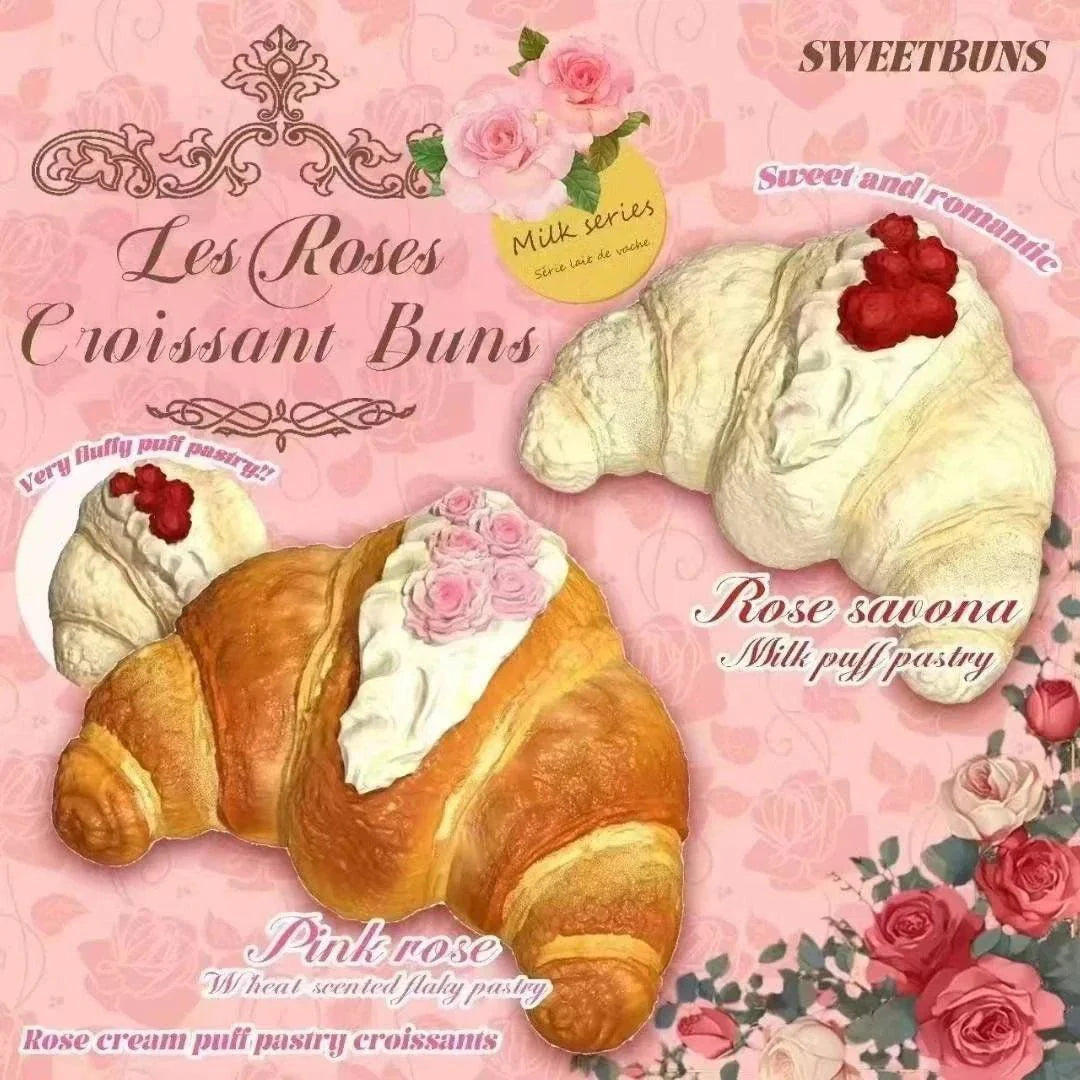 Sweetbuns Rose Croissant Squishy