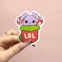 Taro Bunny Stocking Sticker