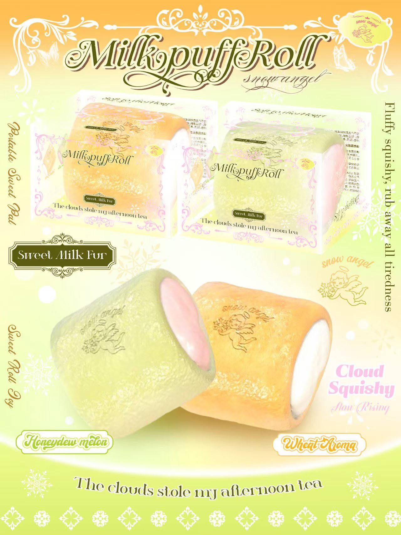 Lisa Milk Puff Rolls Squishy