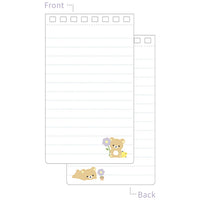 "Basic Rilakkuma Flower" Note Pad [Rilakkuma]
