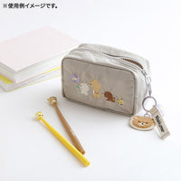 "Basic Rilakkuma Flower" Gray Pouch
