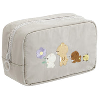 "Basic Rilakkuma Flower" Gray Pouch

