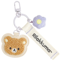"Basic Rilakkuma Flower" Patch Keychain [Rilakkuma]

