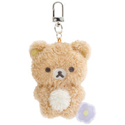 "Basic Rilakkuma Flower" Plush Keychain [Rilakkuma]