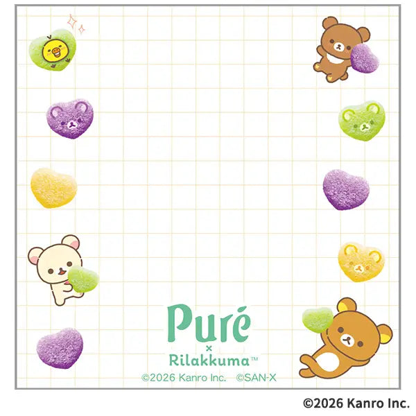 Rilakkuma Pure Gummy Block Memo A