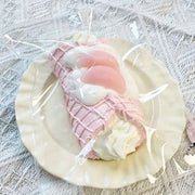 Taba Creamy Waffle Crepe Peach Squishy