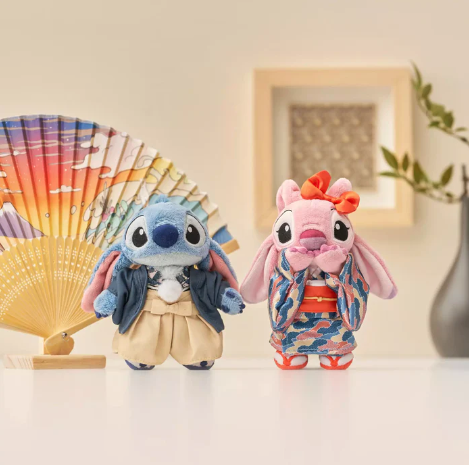 Japan Disney - Angel Kimono Style Plush Keychain