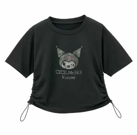 Kuromi x CECIL McBEE cropped shirt