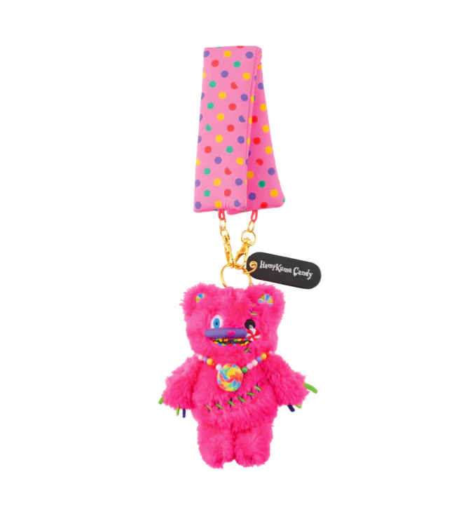 Universal Studios Japan Hamikuma Pink Mascot Keychain