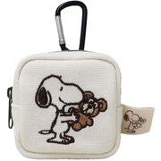 Snoopy & Bear Square Carabiner Pouch