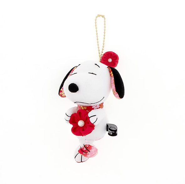 Snoopy Cha-Ya Mascot Plush Keychain