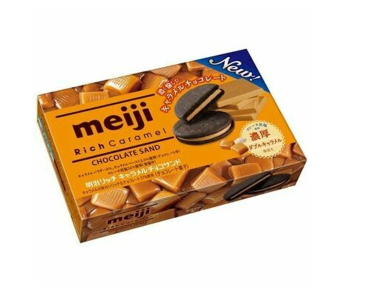 Meiji Caramel Cookie Sandwiches