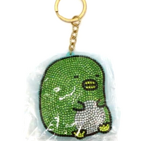 Penguin Rhinestone Keychain