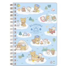 Rilakkuma Komorebi Camp Blue Notebook