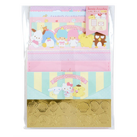 Sanrio Mix Gold Letter Set