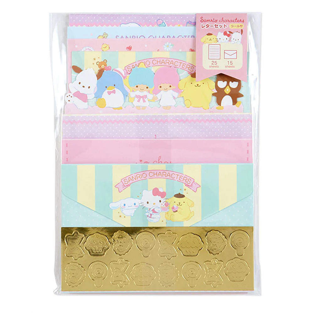 Sanrio Mix Gold Letter Set